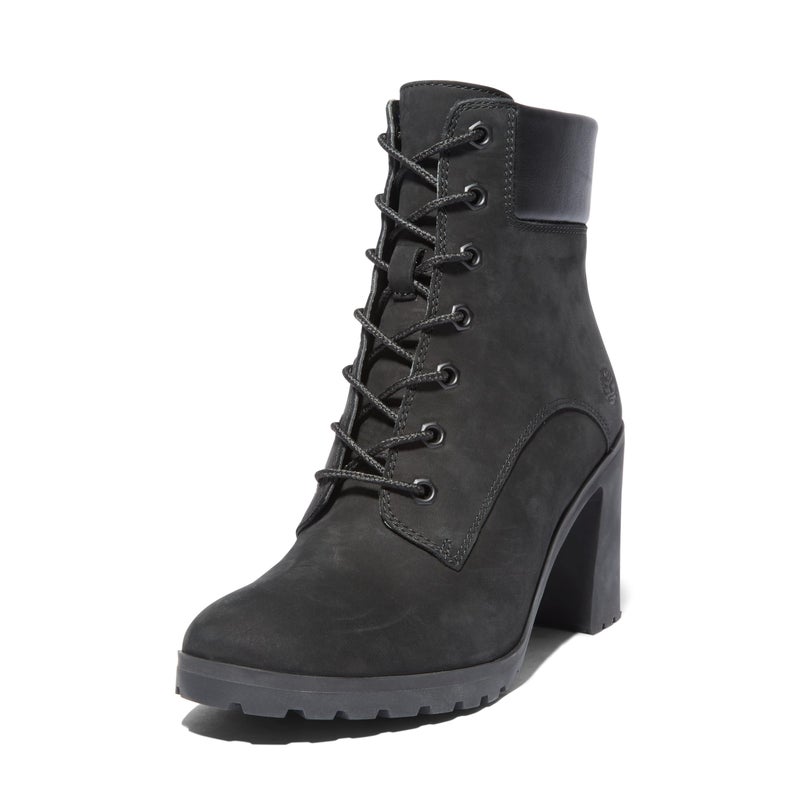 Timberland أحذية تيمبرلاند النسائية أليغنتون بطول 6 إنش، جلد نابا أسود، مقاس 7 متوسط - Image 1